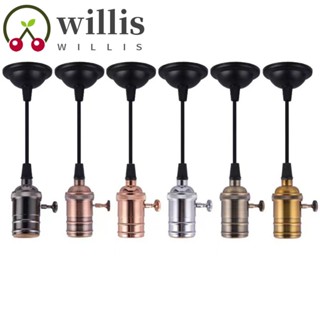 Willis ฐานโคมไฟ อลูมิเนียม E27 220V ทนความร้อนสูง สไตล์วินเทจ อุปกรณ์เสริม สําหรับสํานักงาน