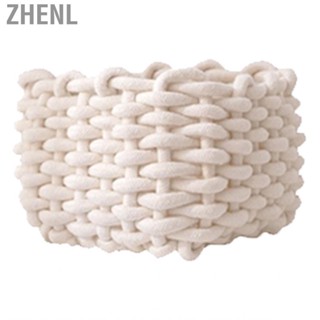 Zhenl Cotton Rope Bin  Edges Polished Widely Applicable Breathable Large  Storage  for Kitchen