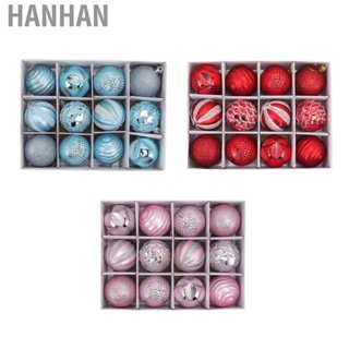 Hanhan 12pcs Christmas Tree Balls Ornaments Hanging Pendants Decorations for Family Parties Garden