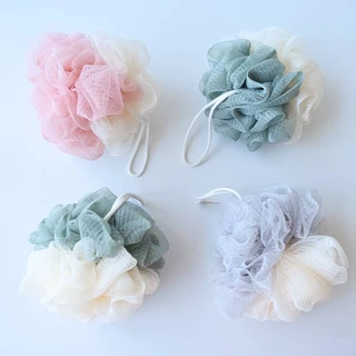 ใยฟองน้ำขัดตัว สีทูโทน มีสองสีในอันเดียว ใยฟองน้ำอาบน้ำ จัดส่งคละสี ที่ขัดตัว อุปกรณ์อาบน้ำ #B-0008