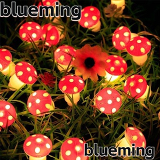 Blueming2 สายไฟหิ่งห้อย รูปเห็ด DIY สําหรับตกแต่งสวน ในร่ม กลางแจ้ง