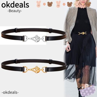 Okdeals เข็มขัดหนัง ลําลอง สไตล์โกธิค สําหรับผู้หญิง