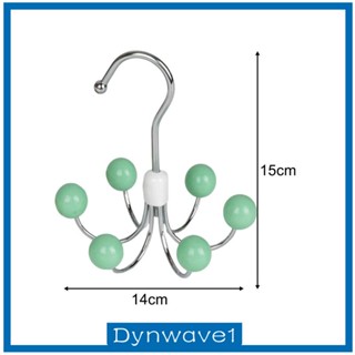 [Dynwave1] ตะขอแขวนผ้าพันคอ หมุนได้ 360 องศา ประหยัดพื้นที่ พร้อมกรงเล็บ 6 ชิ้น สําหรับรองเท้า กระเป๋า ผ้าพันคอ หมวก