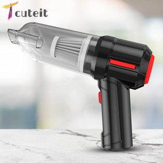 Tcuteit เครื่องดูดฝุ่นในรถยนต์ 1.5Kpa ชาร์จ USB ขนาดเล็ก อุปกรณ์เสริมในรถยนต์