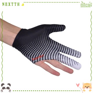 Nextth ถุงมือ 3 นิ้ว มือซ้าย คุณภาพสูง อุปกรณ์เสริม สําหรับนักกีฬา บิลเลียด สระว่ายน้ํา