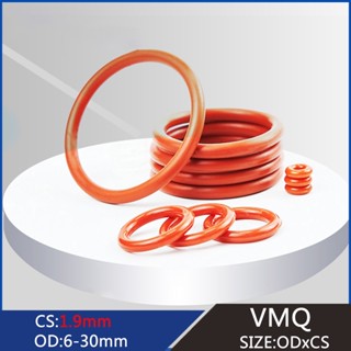 โอริงซีลโอริง VMQ หนา 5 มม.-50 มม. CS 1.9 มม. สีแดง แบบเปลี่ยน 20 ชิ้น ต่อชุด