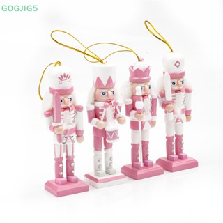 [GOGJIG5] ตุ๊กตาการ์ตูนทหารวอลนัท ขนาดเล็ก 12 ซม. สีชมพู สําหรับตกแต่งโต๊ะ UOO