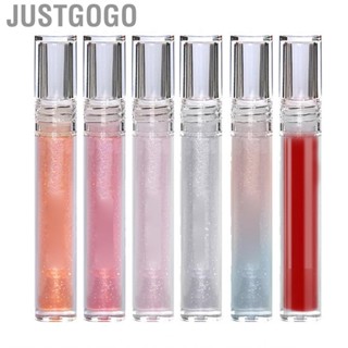 Justgogo Makeup  Lip Gloss Nourishing  Glitter Oil Lipstick for Girls Women