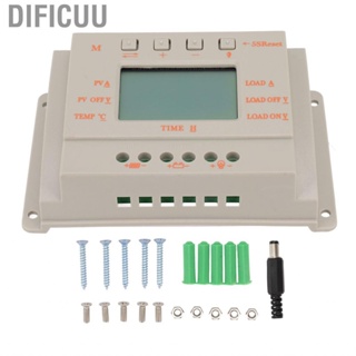 Dificuu MPPT Solar Charge Controller  Heat Dissipation Panel Regulator Low Power Consumption 12V 24V 20A Dual Period Control Mode for Outdoor