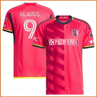 Fb เสื้อยืดแขนสั้น พิมพ์ลายฟุตบอล Joao Klauss St Louis City SC Jersey พลัสไซซ์ 2023