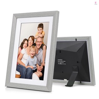 Andoer Cloud Digital Photo Frame 10.1-Inch WiFi TFT Screen Touch Control 16GB Storage