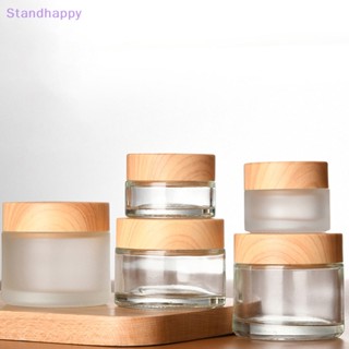 Standhappy ขวดโหลแก้ว ขนาดเล็ก สําหรับใส่เครื่องสําอาง ครีม ลิป รีฟิล