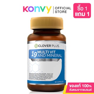 Clover Plus 19 Multivit and Mineral 30 Capsules.