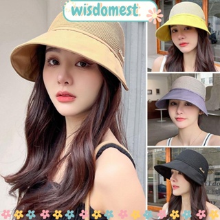 Wisdomest หมวกบักเก็ตลําลอง กันแดด ป้องกันรังสียูวี พับได้ แบบพกพา