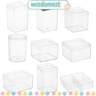 Wisdomest กล่องเก็บตุ๊กตาฟิกเกอร์ กันฝุ่น สีโปร่งใส