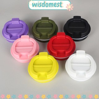 Wisdomest ฝาครอบขวดน้ํา พลาสติก แบบพกพา ใช้ซ้ําได้ หลากสี อุปกรณ์เสริม