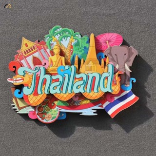 สติกเกอร์ ลายนักท่องเที่ยว ทนทาน สําหรับติดตกแต่งตู้เย็น