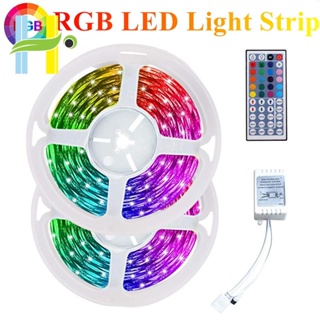 สายไฟ RGB 3528 600LED 10 เมตร พร้อมรีโมตคอนโทรล 44 คีย์ และรีโมตคอนโทรล สําหรับคริสต์มาส ห้องนั่งเล่น ห้องนอน