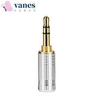 Vanes1 ปลั๊กแจ็คโมโนเชื่อมต่อหูฟัง ชุบทอง 3.5 มม. 6.0 มม. AUX 3.5 มม. ทนทาน
