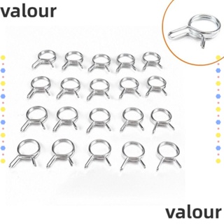Valour คลิปหนีบท่อ สปริงซีล ทนทาน 5 มม.-30 มม. สําหรับรถจักรยานยนต์ สกูตเตอร์ 10 ชิ้น ต่อชุด