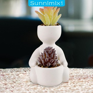 [Sunnimix1] กระถางต้นไม้ บอนไซ สีเขียว สไตล์โมเดิร์น สําหรับตกแต่งบ้าน ออฟฟิศ