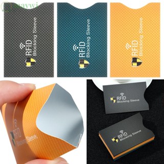 Maywi กระเป๋าสตางค์ อลูมิเนียม กันขโมย สําหรับใส่บัตร ธนาคาร 5 ชิ้น