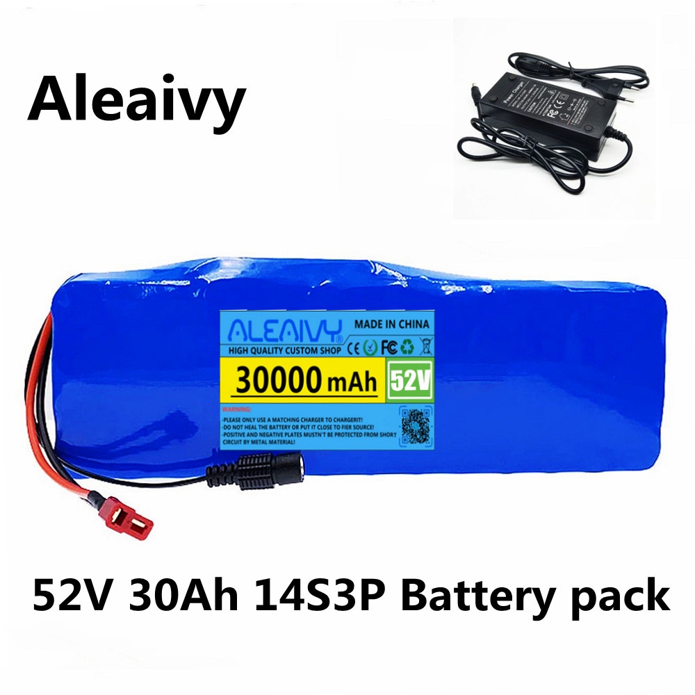 52V 14S3P 30Ah 30000mAh 18650 1000W Lithium Battery for Balance Car, Electric Bicycle,electric scoot