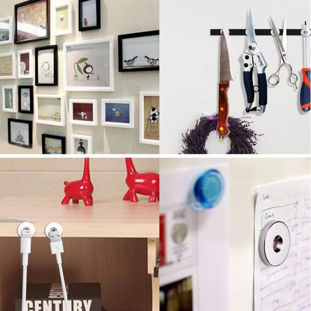 แม่เหล็กแรงสูง กลม แบน มีรูยึดสกรู สำหรับงาน D.I.Y ประยุกต์ใช้ได้หลายรูปแบบ Ring-Hole Neodymium แม่เหล็กนีโอไดเมียม - รูปที่ 2