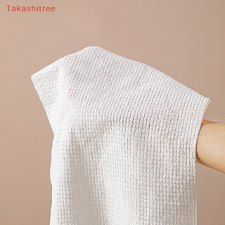 (Takashitree) ผ้าขนหนู ผ้าฝ้ายแท้ แบบใช้แล้วทิ้ง สําหรับเช็ดทําความสะอาดผิวหน้า