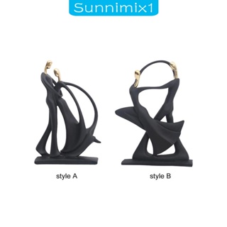 [Sunnimix1] ฟิกเกอร์เรซิ่น รูปปั้นคู่เต้นรํา สไตล์นอร์ดิก สําหรับตกแต่งบ้าน โรงแรม หอพัก