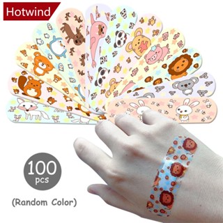 Hotwind สติกเกอร์เทปกาว ลายการ์ตูนน่ารัก 100 ชิ้น สําหรับเด็ก H5X7