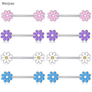 Weijiao% จิวแหวนรัดหัวนม ลายดอกไม้ เซ็กซี่ สําหรับผู้หญิง 1 ชิ้น