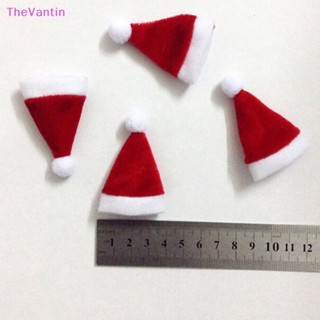 Thevantin หมวกคริสต์มาสจิ๋ว สําหรับตกแต่งบ้านตุ๊กตา 1/6 1/12 1 ชิ้น