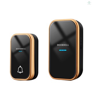 Self-Powered Doorbell Wireless Doorbell Waterproof Smart Doorbell with 36 Melodies 150M Range Led Flash for Home Apartments Businesses Classrooms