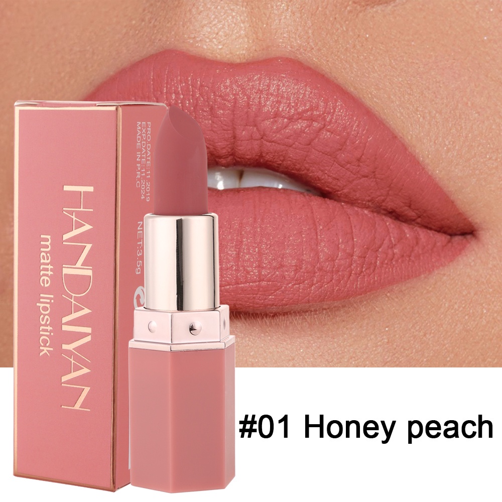 ลิปสติก เนื้อแมตต์ กํามะหยี่ กันน้ํา ติดทนนาน เซ็กซี่ สีแดง สีชมพู นู้ด สําหรับผู้หญิง 6 เฉด