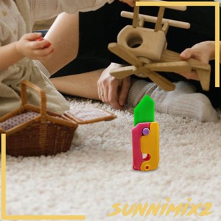 [Sunnimix2] โมเดลสไลด์หัวไชเท้า ขนาดเล็ก ของเล่นสําหรับเด็ก และผู้ใหญ่