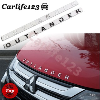 สติกเกอร์โลโก้ Mitsubishi OUTLANDER สําหรับติดกระจังหน้ารถยนต์