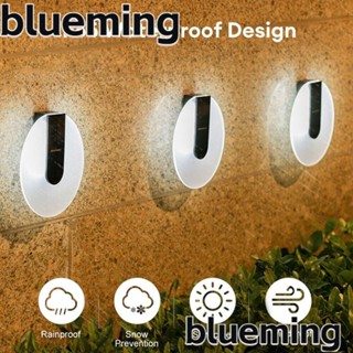 Blueming2 โคมไฟติดผนัง LED อะคริลิค พลังงานแสงอาทิตย์ กันน้ํา สีขาว อบอุ่น สําหรับบ้าน สวน กลางแจ้ง