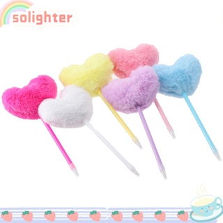 Solighter ปากกาเจล 0.7 มม. 0.7 มม. สีเหลือง ชมพู แดง 6 ชิ้น สําหรับสํานักงาน