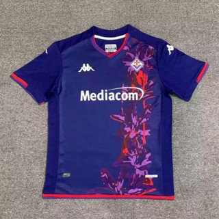 เสื้อกีฬาแขนสั้น ลายทีมชาติฟุตบอล Fiorentina 2 Away Club Jersey 23-24 แห้งเร็ว ไซซ์ S-XXL สําหรับผู้ชาย