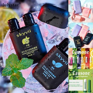 JULYSTAR Skyvii สองรู Refreshing Wake Up Wake Up Stick ขับรถ Sleepy Nasal Inhaler Cool Oil จมูกผ่าน Wake Up Stick