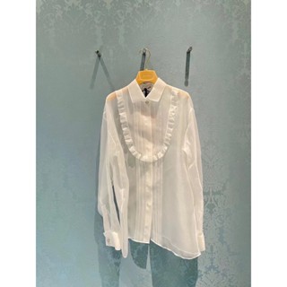 Miumiu2023 ใหม่ เสื้อเชิ้ตแขนยาว แต่งกระดุม พลอยเทียม แฟชั่นฤดูใบไม้ผลิ สําหรับผู้หญิงNengsanya MIU กระดุมพลอยเทียม ขนาดเล็ก สไตล์สาวเผ็ด สวยหรู สไตล์ซีรีส์โชว์สูง แนวเช็ก โรแมนติก เรียบง่าย สําหรับตกแต่งอุตสาหกรรมหนัก ไม่ธรรมดา ขนาดเล็ก ผ้าออแกนซ่า ความม