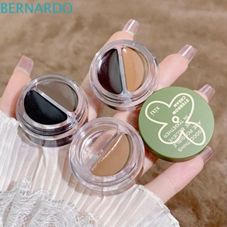 Bernardo เจลเขียนคิ้ว สีน้ําตาล ธรรมชาติ 2 in 1 พร้อมแปรง ติดทนนานตลอดวัน สีดํา ครีมแต่งคิ้ว อายไลเนอร์ และดินสอเขียนคิ้ว เครื่องสําอาง