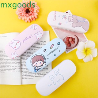 Mxgoods กล่องแว่นตาอ่านหนังสือ หนัง PU ทรงสี่เหลี่ยม น่ารัก สําหรับผู้หญิง นักเรียน