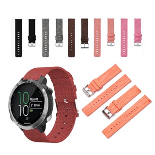สายนาฬิกาข้อมือไนล่อน ผ้าแคนวาส แบบเปลี่ยน สําหรับ Garmin venu 2 45 มม. Vivoactive 3 4 255 245 645
