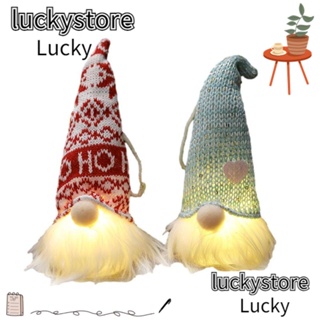 Lucky โคมไฟตุ๊กตาซานต้า เรืองแสง น่ารัก ของขวัญคริสต์มาส