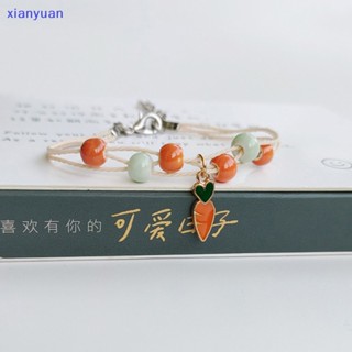 Xianyuan สร้อยข้อมือเซรามิคถัก รูปดาว ดวงจันทร์ น่ารัก เครื่องประดับ แฟชั่นคู่รัก สําหรับเด็กผู้หญิง นักเรียน XY