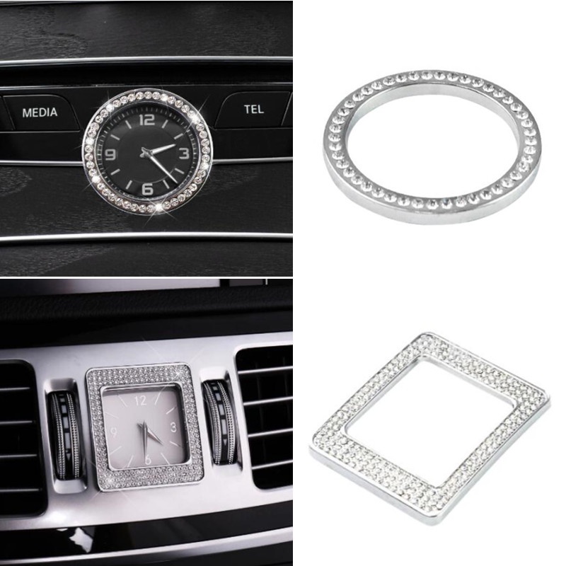 สติกเกอร์อะลูมิเนียมอัลลอย ติดคอนโซลนาฬิกาข้อมือรถยนต์ สําหรับ Mercedes Benz C E S Class W205 W213 W222 W221 CLS