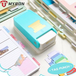 Myron เครื่องเขียน ที่คั่นหนังสือ ฉลาก ฉลากลายนูน แยกใบไม้ ทนทาน DIY สําหรับสํานักงาน