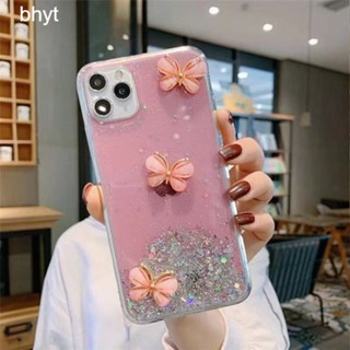 เคสโทรศัพท์ สําหรับ VIVO V25 V25E Y35 Y36 Y12S Y12T Y12A Y12D Y20S Y20i Y20sG Y20 Y17 Y15 Y11 Y12 Y15S Y15A Y01 Y01A Y50 Y30i Y30 5G มือถือนิ่ม กันกระแทก ปิดด้านหลัง ลายผีเสื้อ แต่งกลิตเตอร์